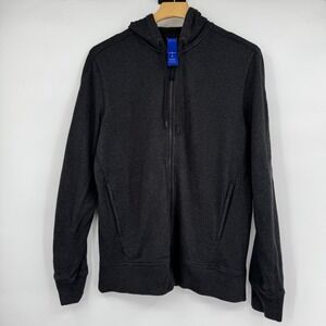 Kit Ace Zip‎ Up Hoodie Sweatshirt Jacket Men's Size Small Charcoal Gray
